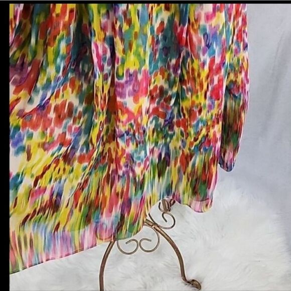 100% Silk Painting Donna Morgan Size 8 - Picture 4 of 11